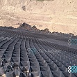 Укрепление откосов земляного полотна автомобильной дороги георешеткой