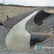 Укрепление откосов дренажной канавы вдоль трассы в Ленинградской области
