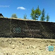 Укрепление склона объемной георешеткой