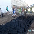 Армирование грунтового основания арки Казанской башни