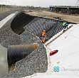 Укрепление откосов георешеткой в Ленинградской области