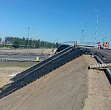 Укрепление откосов объёмной георешеткой на СПАД М-11