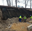 Укрепление откосов вдоль следования трубопровода в Ленинградской Области